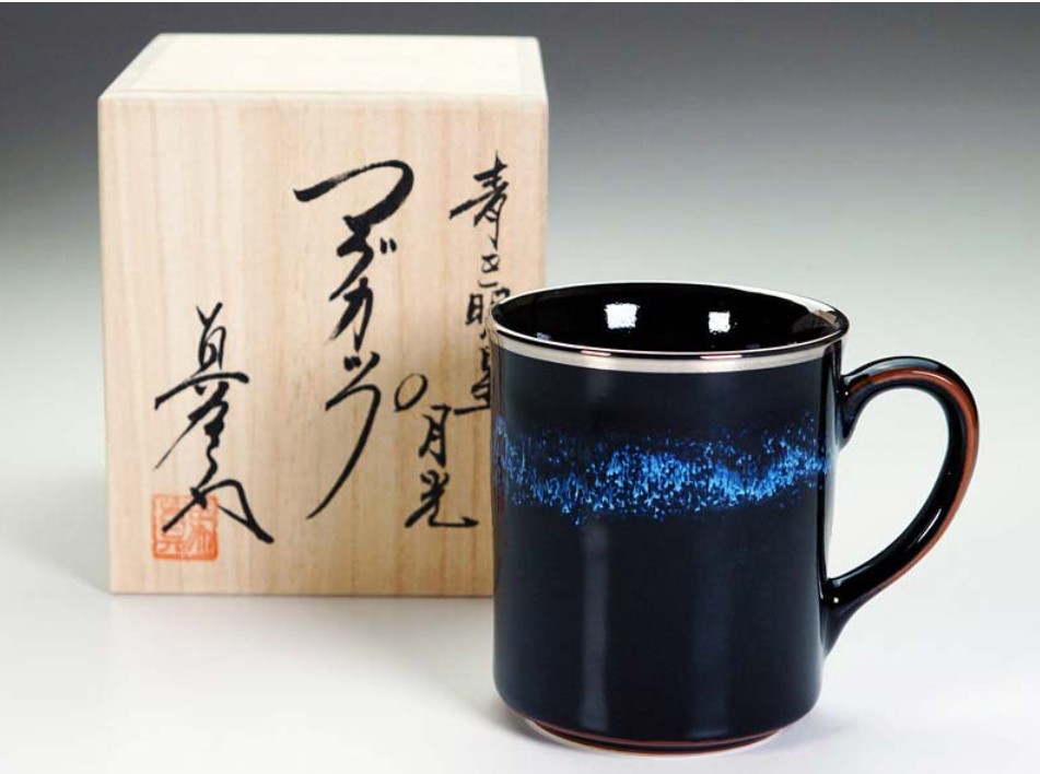 本白金輝く マグカップ 青き明星 月光